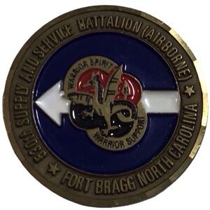 Military Challenge Coin Army Enamel 530th Supply Service Airborne Fort B…